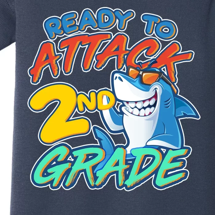 Ready to Attack 2nd Grade Shark Baby Bodysuit