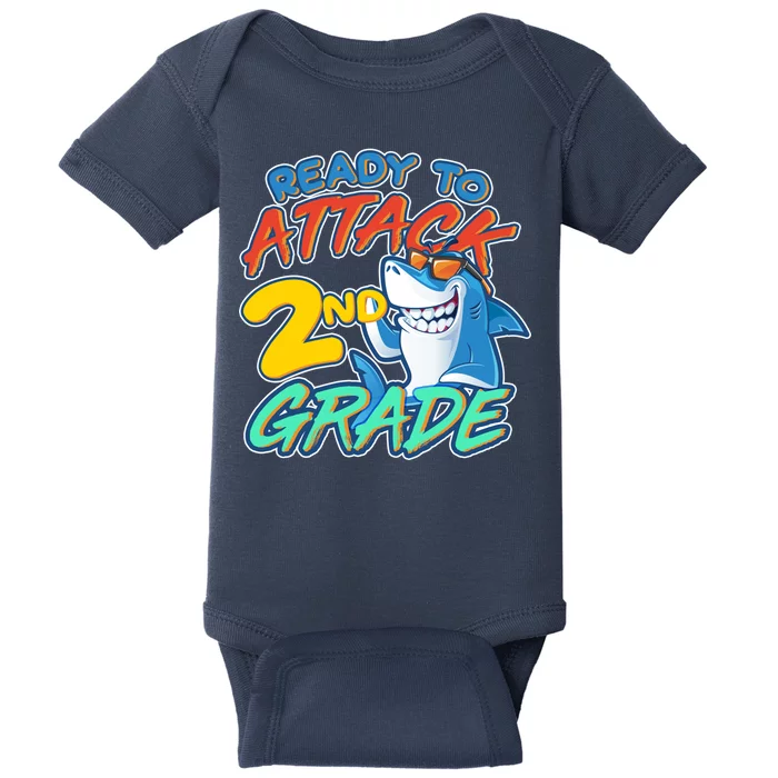 Ready to Attack 2nd Grade Shark Baby Bodysuit