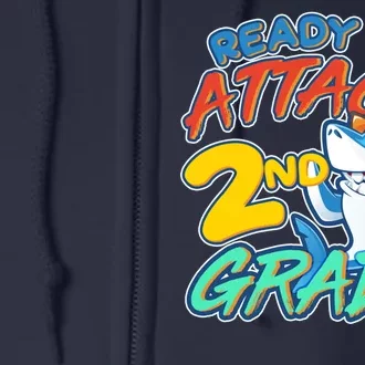 Ready to Attack 2nd Grade Shark Full Zip Hoodie