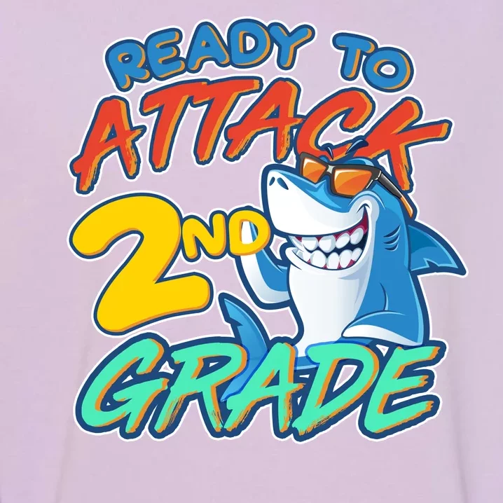 Ready to Attack 2nd Grade Shark Garment-Dyed Sweatshirt