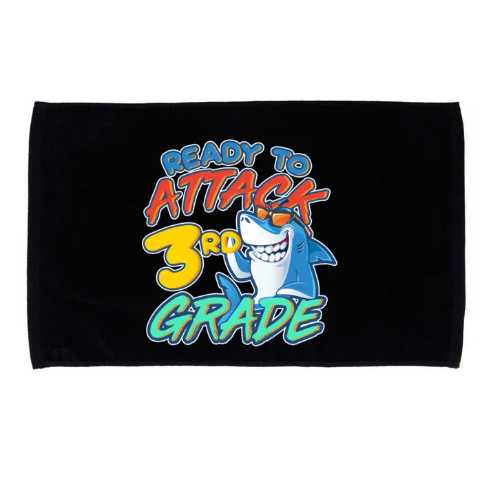 Ready To Attack 3rd Grade Shark Microfiber Hand Towel