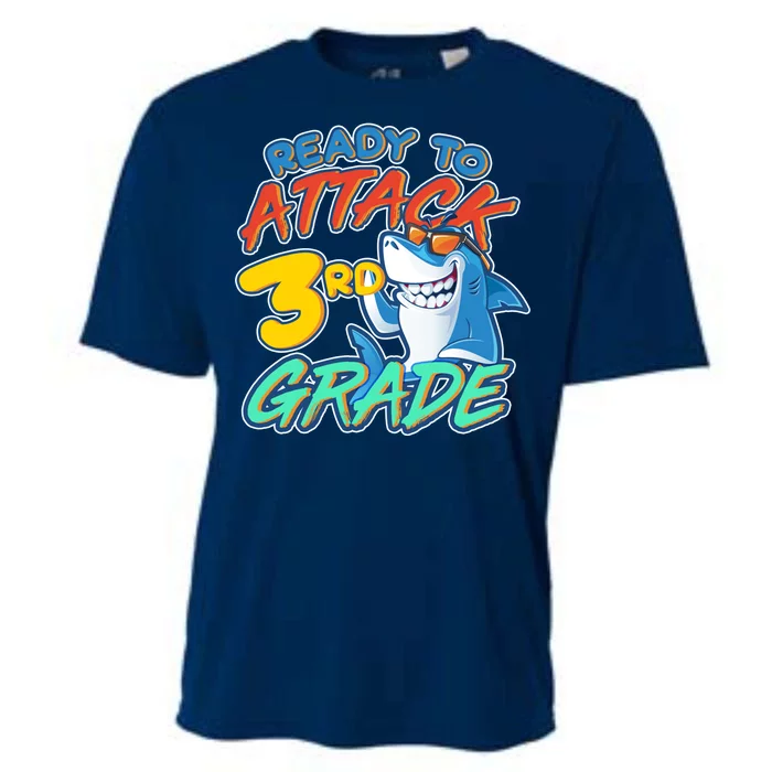 Ready To Attack 3rd Grade Shark Cooling Performance Crew T-Shirt