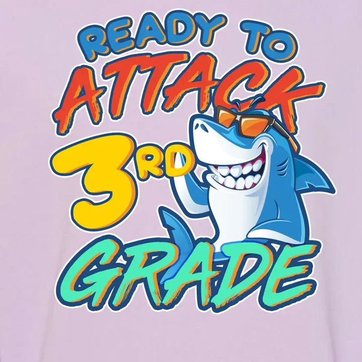 Ready To Attack 3rd Grade Shark Garment-Dyed Sweatshirt