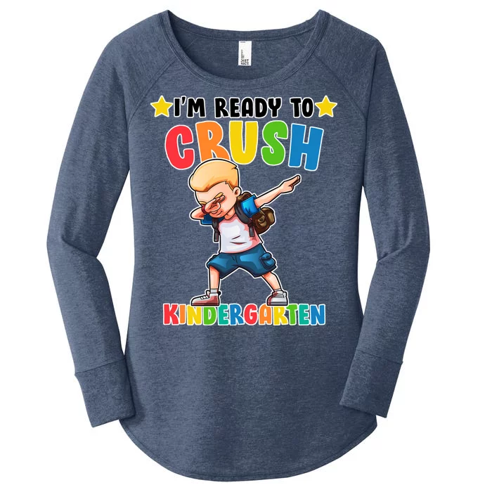 Ready To Crush Kindergarten Dabbing Boy Women's Perfect Tri Tunic Long Sleeve Shirt