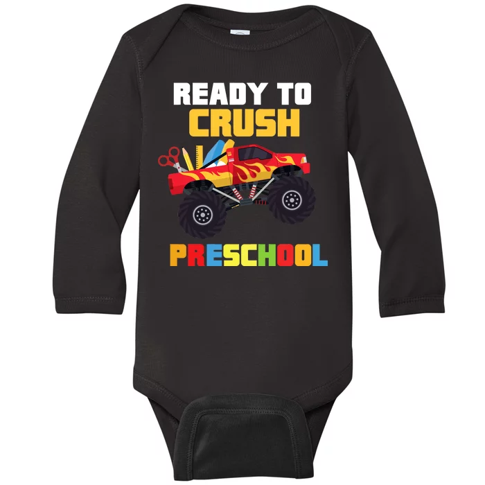 Ready To Crush Preschool Baby Long Sleeve Bodysuit