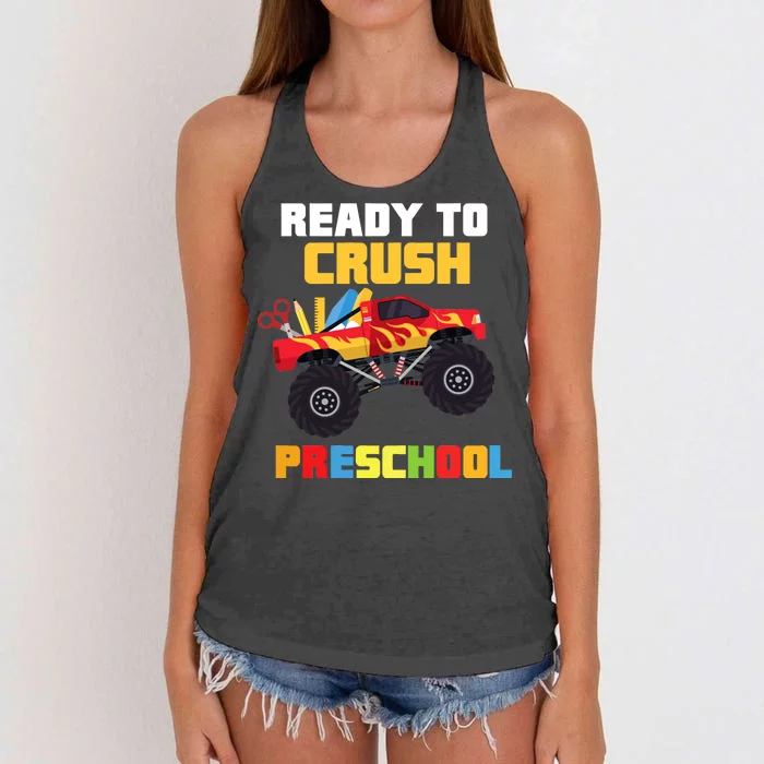 Ready To Crush Preschool Women's Knotted Racerback Tank