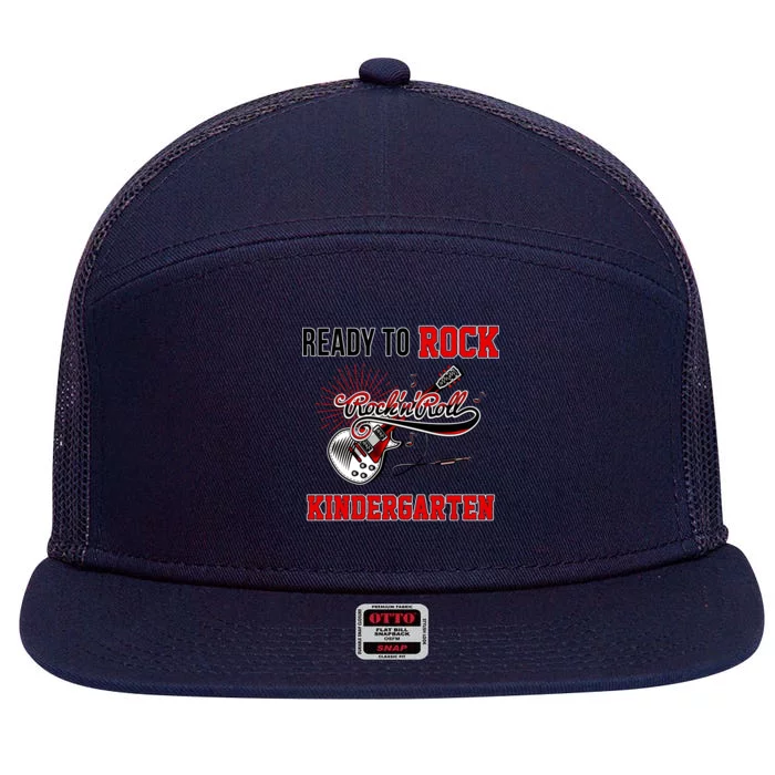 Ready To Rock Kindergarten 7 Panel Mesh Trucker Snapback Hat