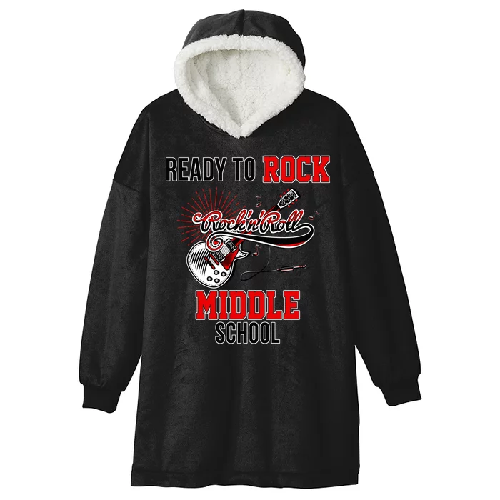 Ready To Rock Middle School Hooded Wearable Blanket