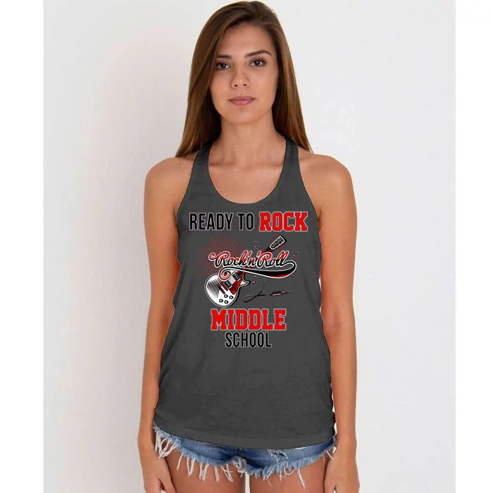 Ready To Rock Middle School Women's Knotted Racerback Tank