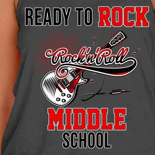 Ready To Rock Middle School Women's Knotted Racerback Tank