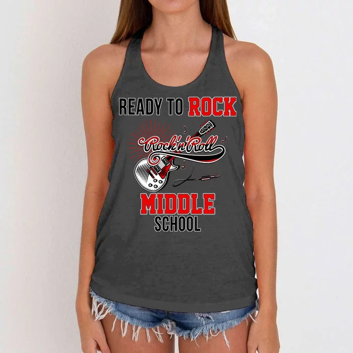 Ready To Rock Middle School Women's Knotted Racerback Tank