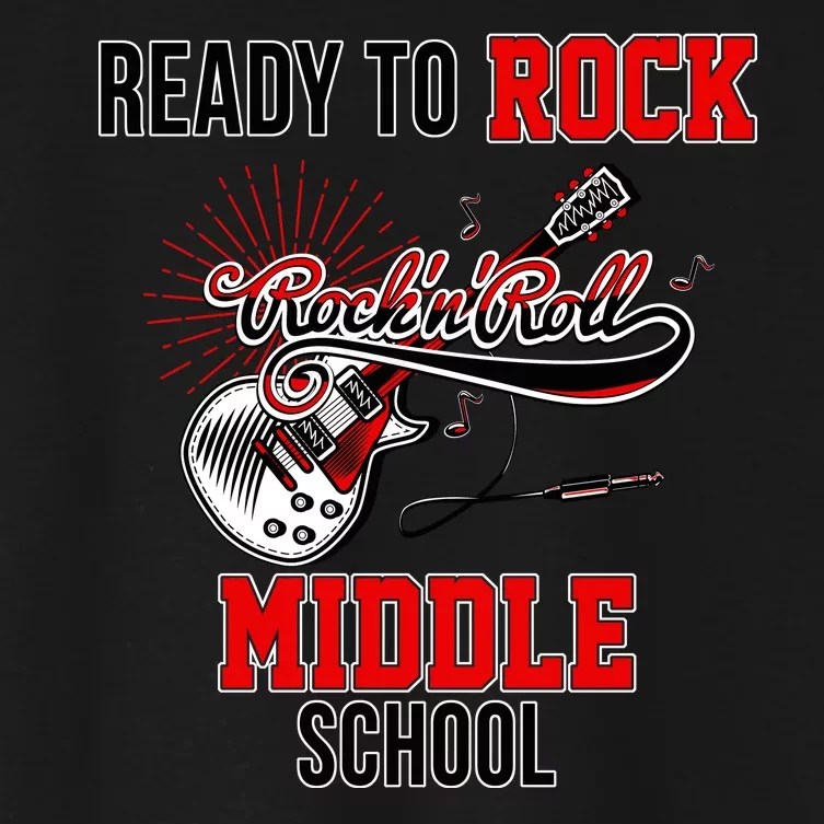 Ready To Rock Middle School Women's Crop Top Tee