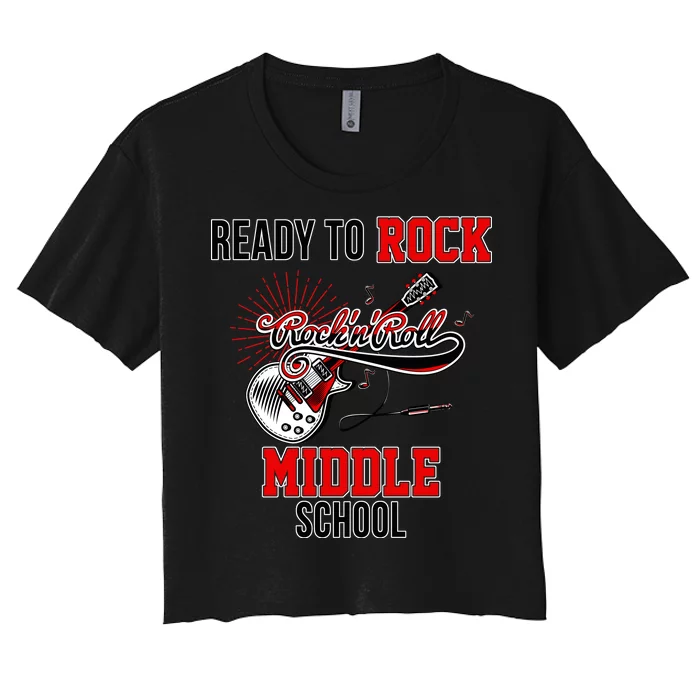 Ready To Rock Middle School Women's Crop Top Tee