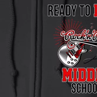 Ready To Rock Middle School Full Zip Hoodie