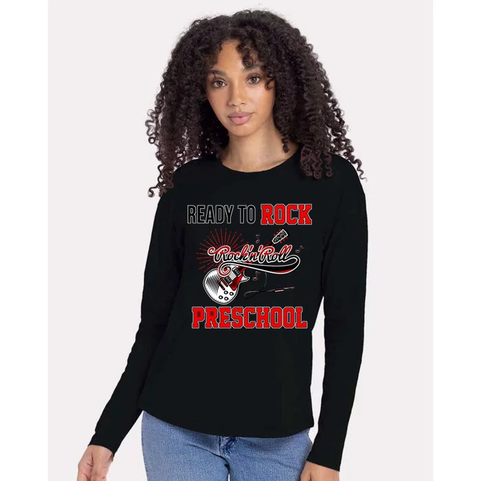 Ready To Rock Preschool Womens Cotton Relaxed Long Sleeve T-Shirt