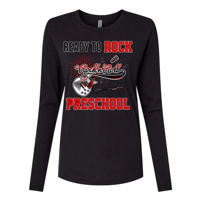 Ready To Rock Preschool Womens Cotton Relaxed Long Sleeve T-Shirt