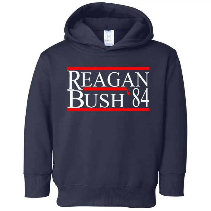 Reagan Bush 84 Retro USA Election Toddler Hoodie