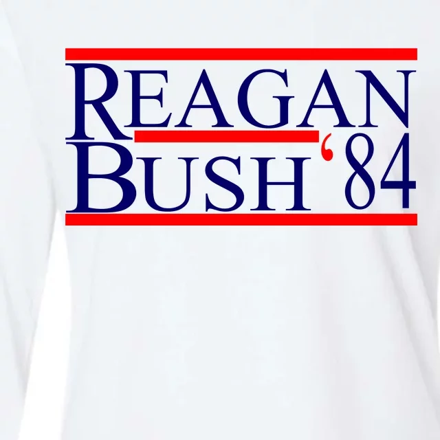 Reagan Bush 84 Retro USA Election Womens Cotton Relaxed Long Sleeve T-Shirt