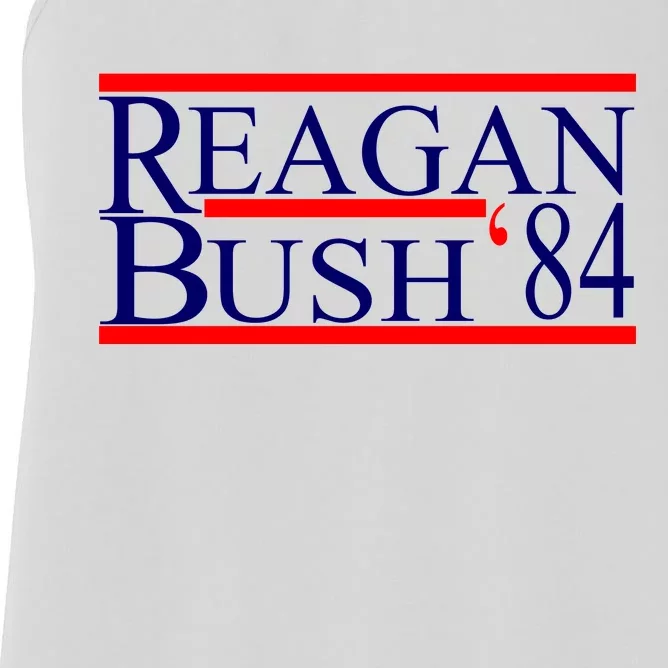 Reagan Bush 84 Retro USA Election Women's Racerback Tank