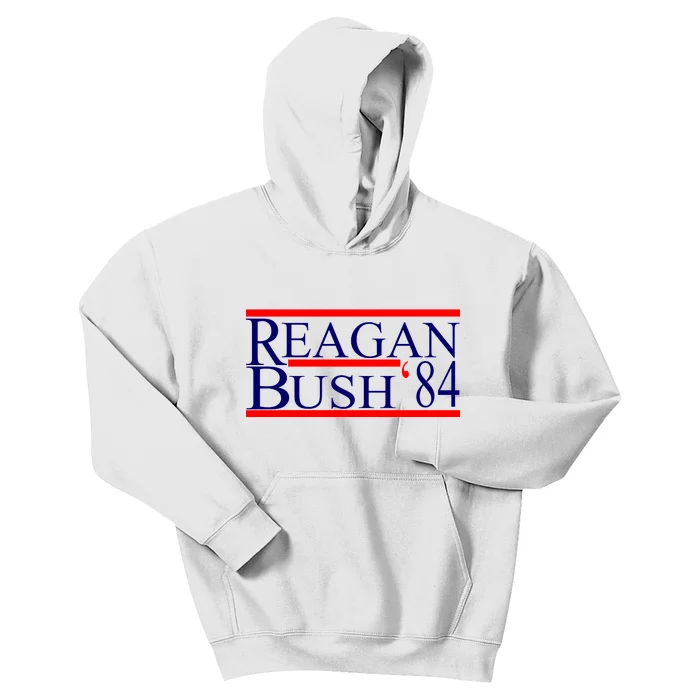 Reagan Bush 84 Retro USA Election Kids Hoodie