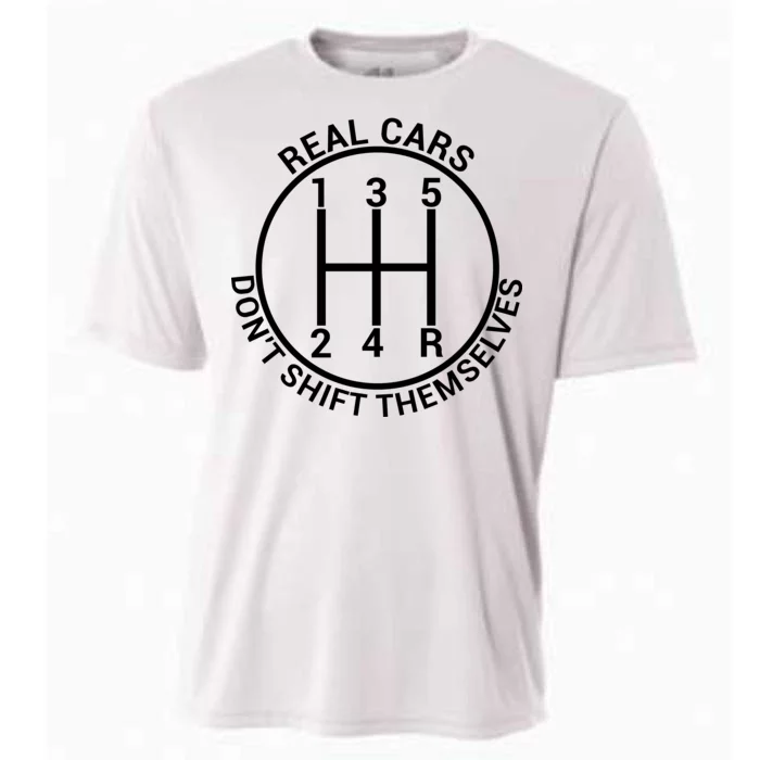 Real Cars Don't Shift Themselves Cooling Performance Crew T-Shirt