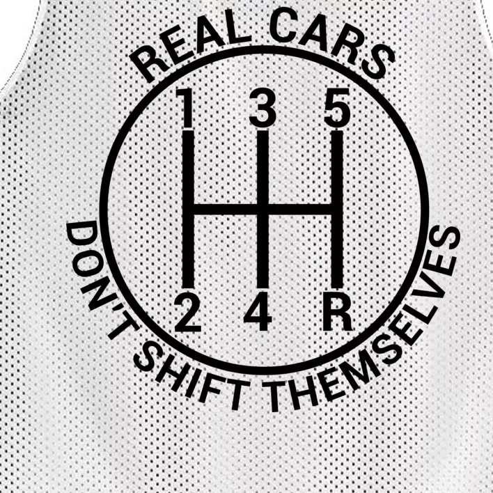 Real Cars Don't Shift Themselves Mesh Reversible Basketball Jersey Tank