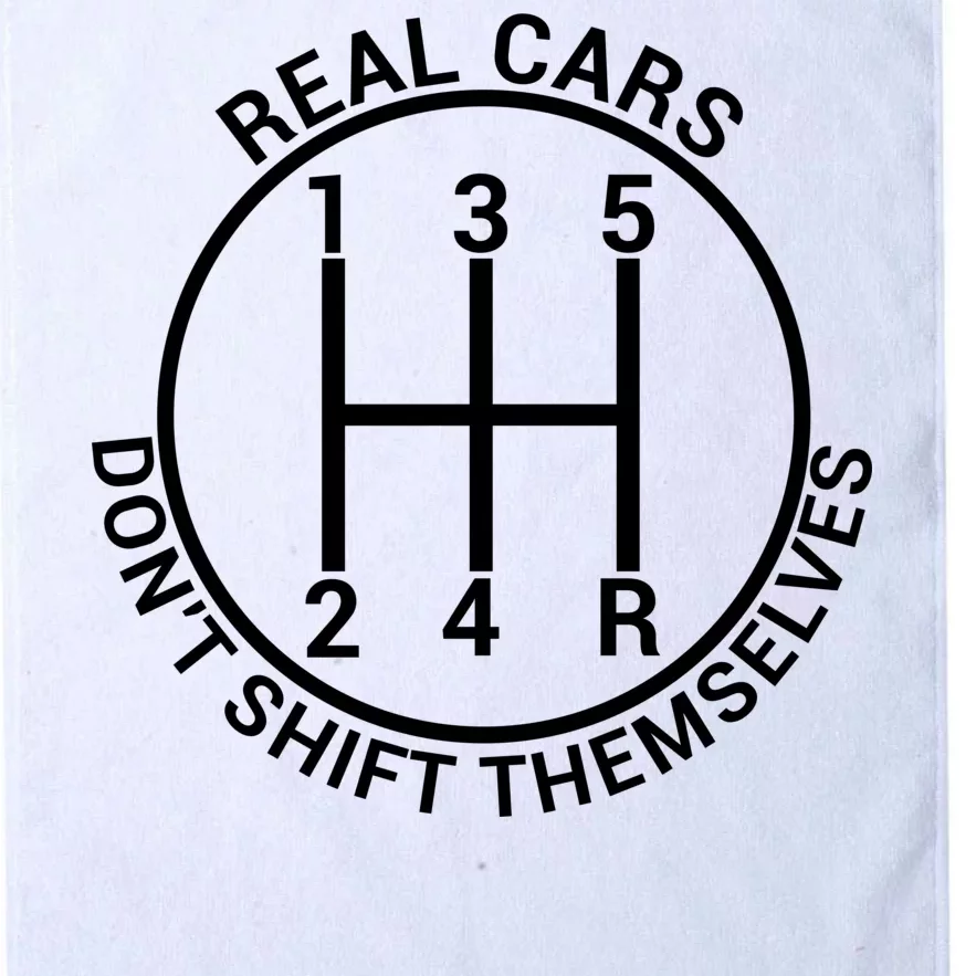 Real Cars Don't Shift Themselves Platinum Collection Golf Towel