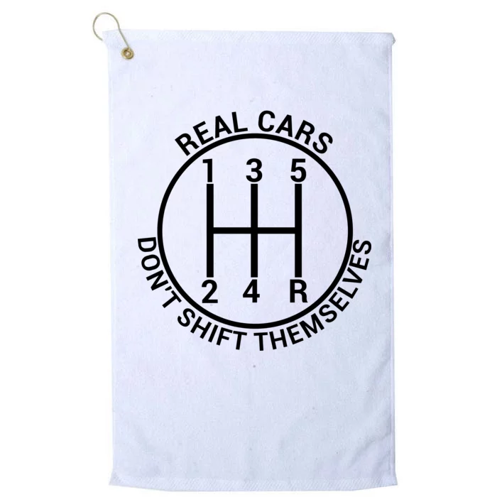 Real Cars Don't Shift Themselves Platinum Collection Golf Towel