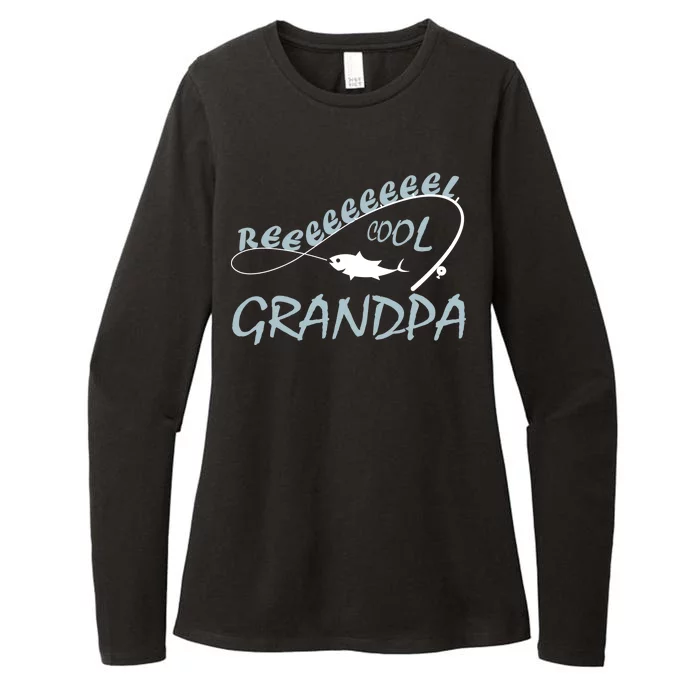 Real Cool Fishing Grandpa Womens CVC Long Sleeve Shirt