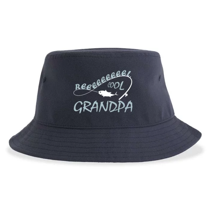 Real Cool Fishing Grandpa Sustainable Bucket Hat