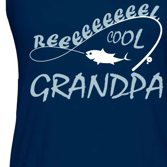 Real Cool Fishing Grandpa Ladies Essential Flowy Tank