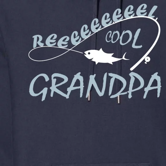 Real Cool Fishing Grandpa Premium Hoodie