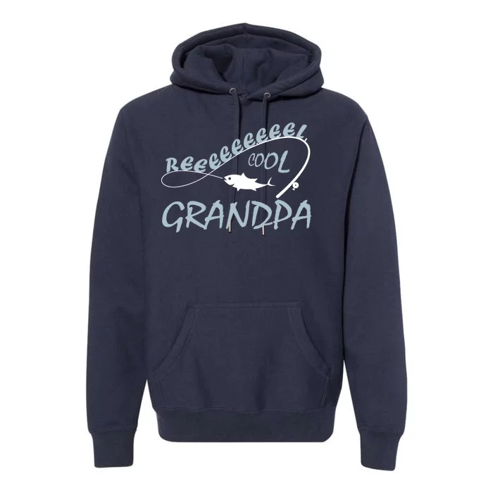 Real Cool Fishing Grandpa Premium Hoodie