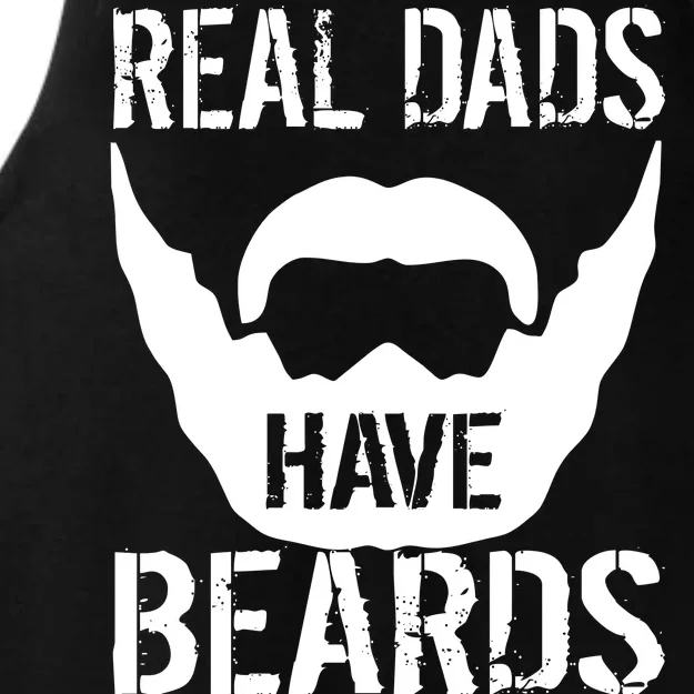 Real Dads Have Beards Ladies Tri-Blend Wicking Tank