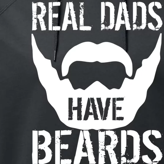 Real Dads Have Beards Performance Fleece Hoodie