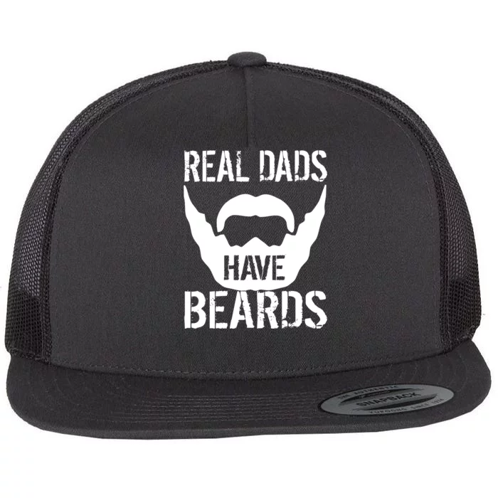 Real Dads Have Beards Flat Bill Trucker Hat