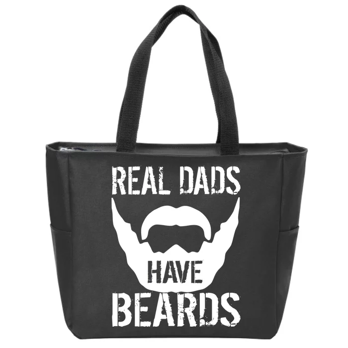 Real Dads Have Beards Zip Tote Bag