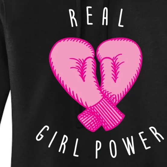 Real Girl Power Boxing Women's Pullover Hoodie