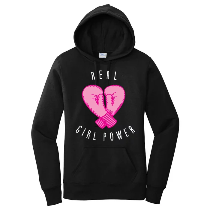 Real Girl Power Boxing Women's Pullover Hoodie