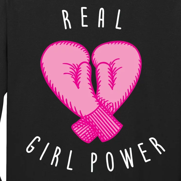 Real Girl Power Boxing Tall Long Sleeve T-Shirt