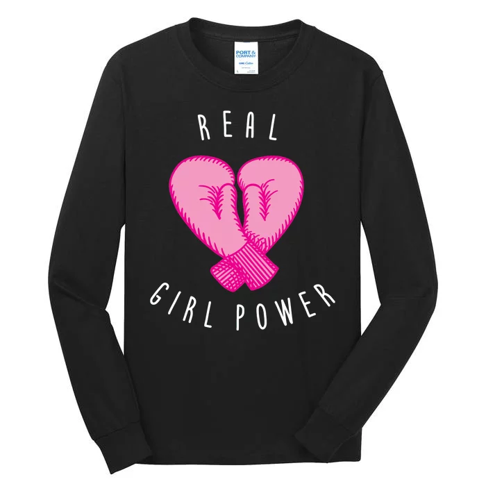 Real Girl Power Boxing Tall Long Sleeve T-Shirt