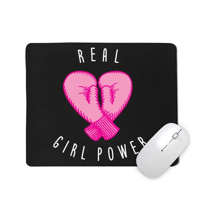 Real Girl Power Boxing Mousepad