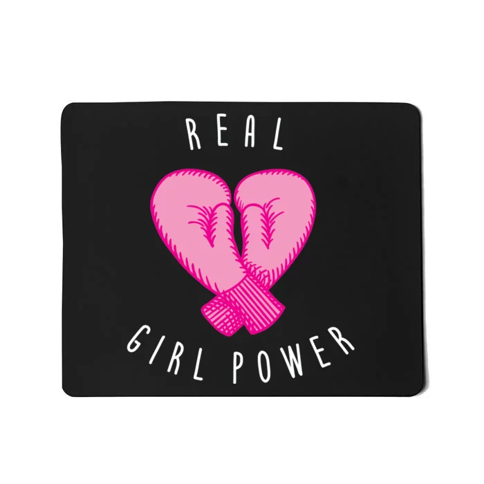 Real Girl Power Boxing Mousepad