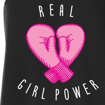 Real Girl Power Boxing Women's Racerback Tank