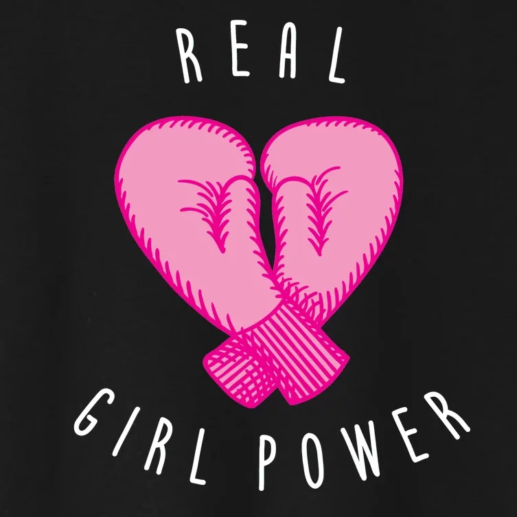 Real Girl Power Boxing Women's Crop Top Tee