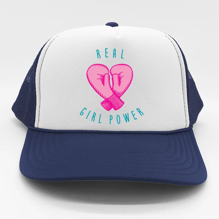 Real Girl Power Boxing Trucker Hat