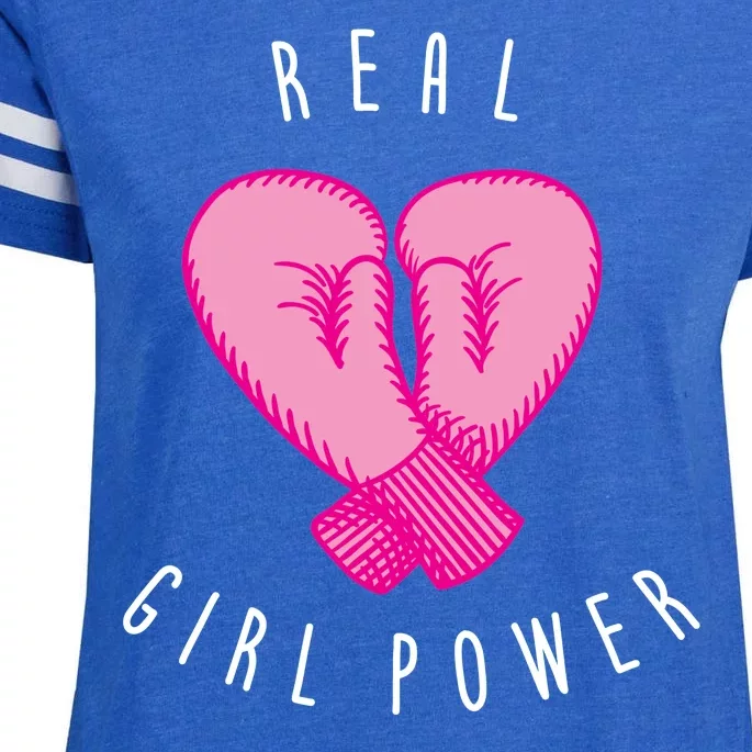 Real Girl Power Boxing Enza Ladies Jersey Football T-Shirt