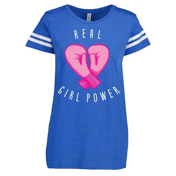 Real Girl Power Boxing Enza Ladies Jersey Football T-Shirt