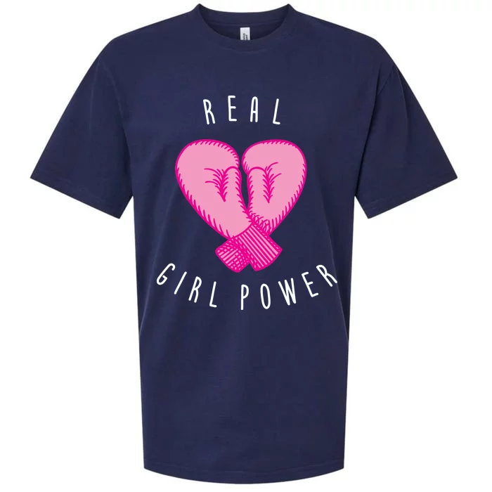 Real Girl Power Boxing Sueded Cloud Jersey T-Shirt