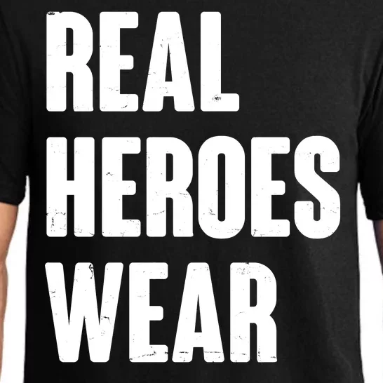 Real Heroes Wear Scrubs Support Pajama Set